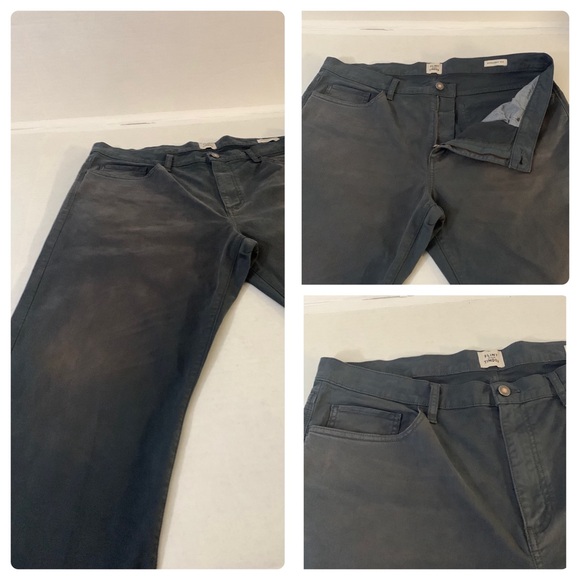 FLINT AND TINDER Straight Fit Jeans, Washed Gray Sz. 38 x 34/EUC - Picture 6 of 15